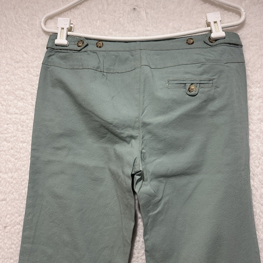 Alloy Rare Women's Light Green Flare Pants Size 9 Made‎ In USA - Picture 7 of 13